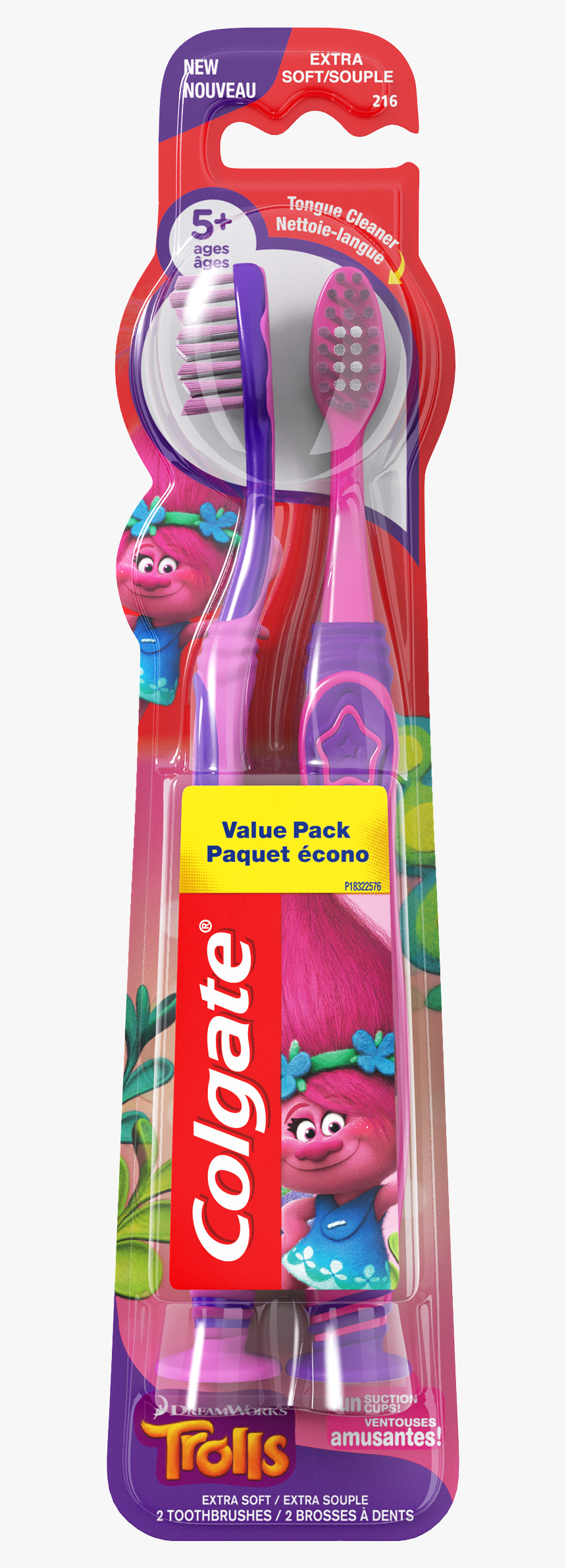 Colgate Kids Trolls Toothbrush Extra Soft, HD Png Download, Free Download