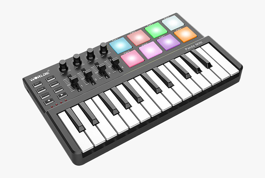 Worlde Midi Keyboard Arranger Keyboard Electronic Music - เปีย โน คีย์บอร์ด, HD Png Download, Free Download