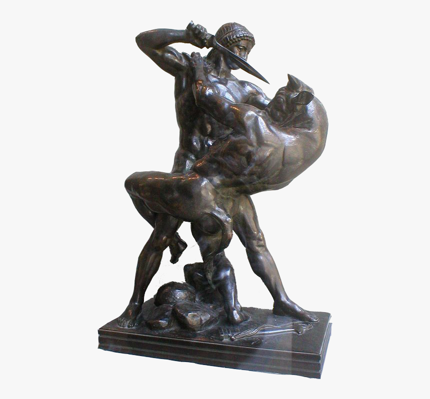 Antoine Louis Barye - Theseus And The Minotaur, HD Png Download, Free Download