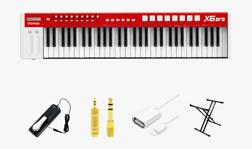 Midiplus X6/x8 X6 Pro 键盘 送钢琴踏板 X架等好礼 - Musical Keyboard, HD Png Download, Free Download
