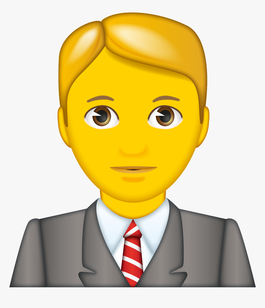 Man Office Worker Emoji, HD Png Download, Free Download