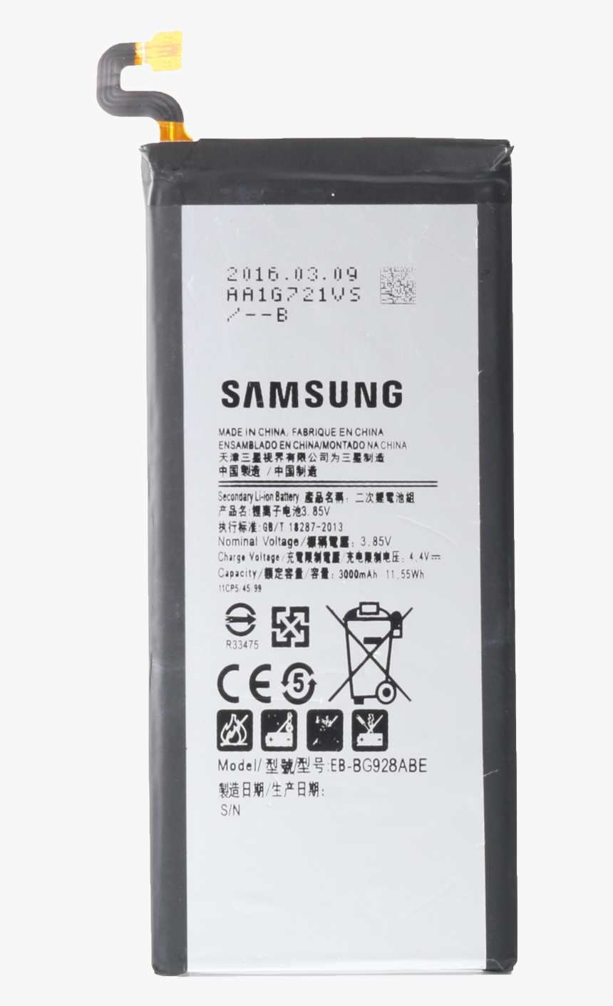 Samsung S6 Edge Plus Battery - Ac Adapter, HD Png Download, Free Download