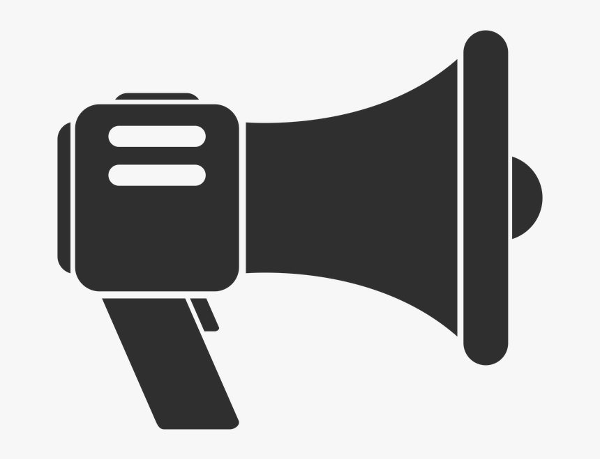 Icon, Black And White, Megaphone, Graphic, Design, - Loa Icon Png, Transparent Png, Free Download