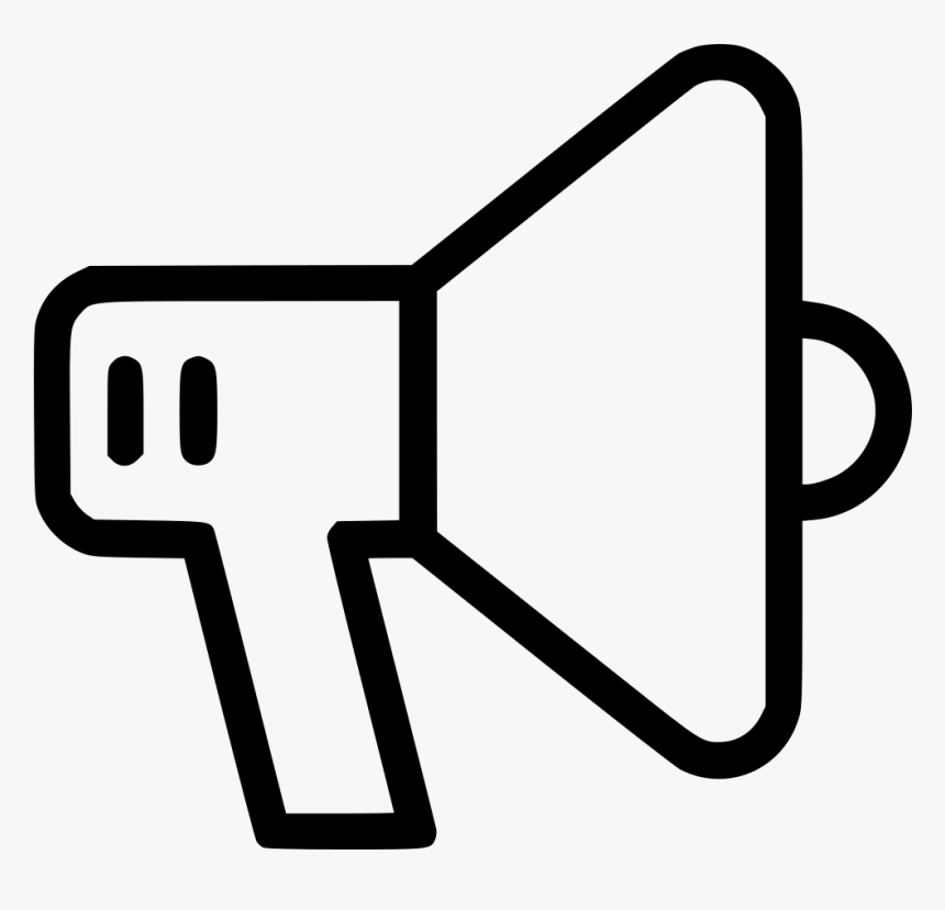 Megaphone - Megaphone Outline Png, Transparent Png, Free Download