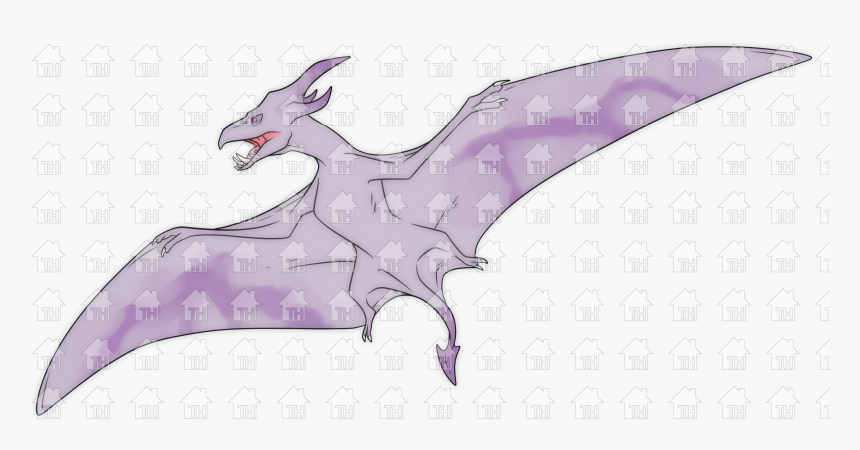 Mega Aerodactyl Base Stats - Cartoon, HD Png Download, Free Download