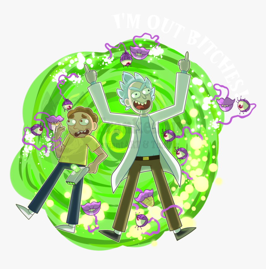 Rick And Morty Portal Png - Morty Y Rick Png, Transparent Png, Free Download