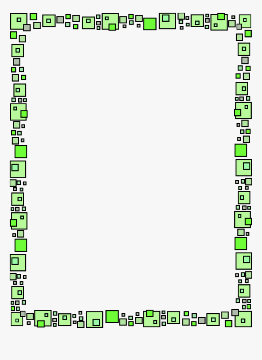 Green Frame Png Download Image - Frame Heart Border Design, Transparent Png, Free Download