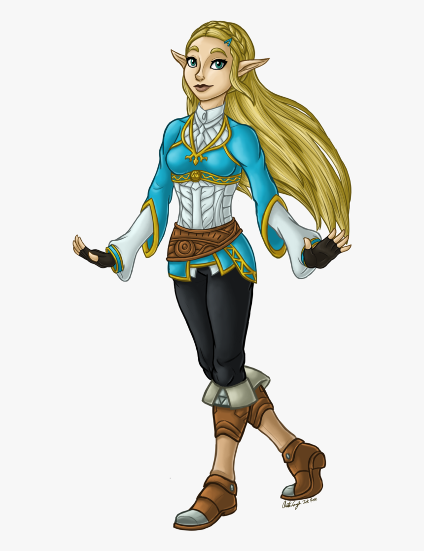 Transparent Zelda Breath Of The Wild Logo Png - Princess Zelda Breath Of The Wild, Png Download, Free Download