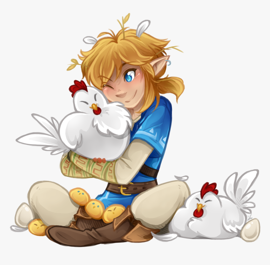 Cucco Chicks Tumblr Png Cute Link Loz - Cute The Legend Of Zelda Fan Art, Transparent Png, Free Download