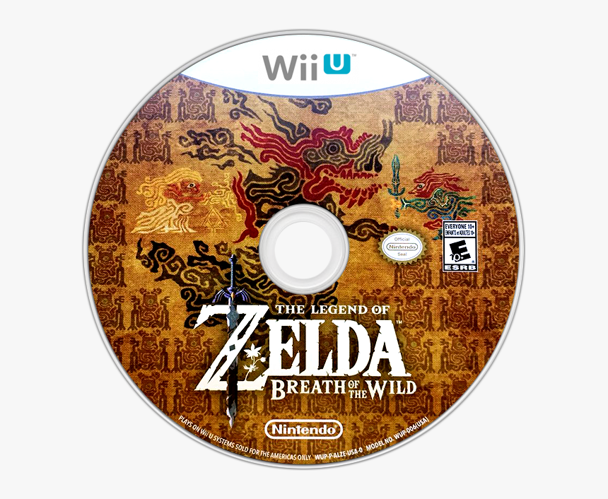 Transparent Wii U Png - Legend Of Zelda Breath Of The Wild Disc, Png Download, Free Download