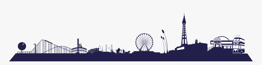 Ferris Wheel Silhouette Png, Transparent Png, Free Download