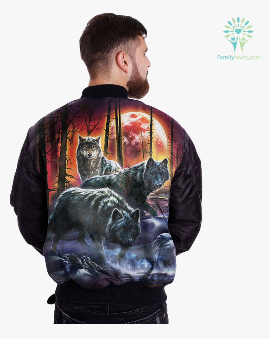 Fire Ice Wolves Wolves Over Print Jacket %tag Familyloves - Marine Corps Military Police K9 Badge, HD Png Download, Free Download