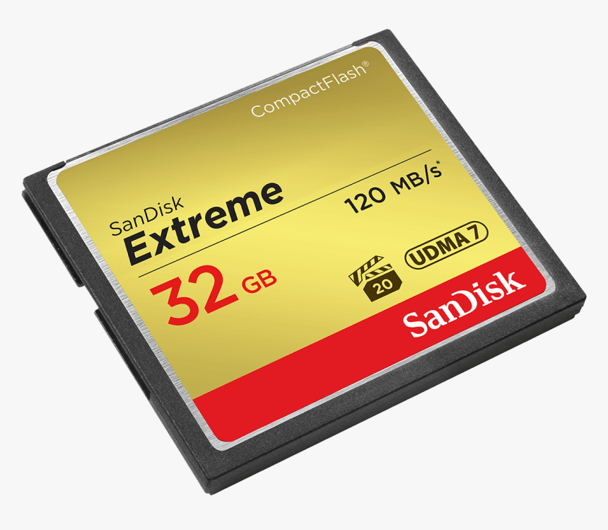 Extreme Compactflash Memory Card 32gb - Cf Card, HD Png Download, Free Download