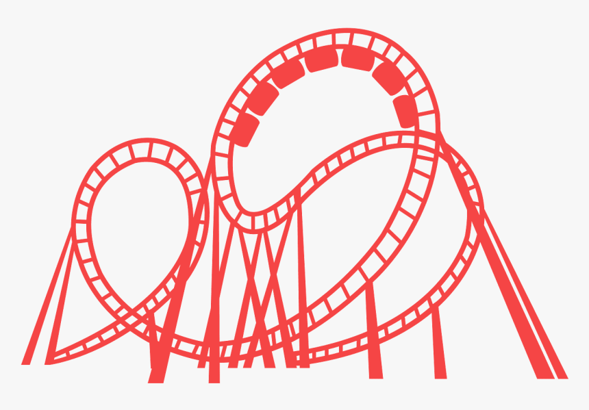 Roller Coaster Clipart Red - Roller Coaster Logo Transparent, HD Png Download, Free Download