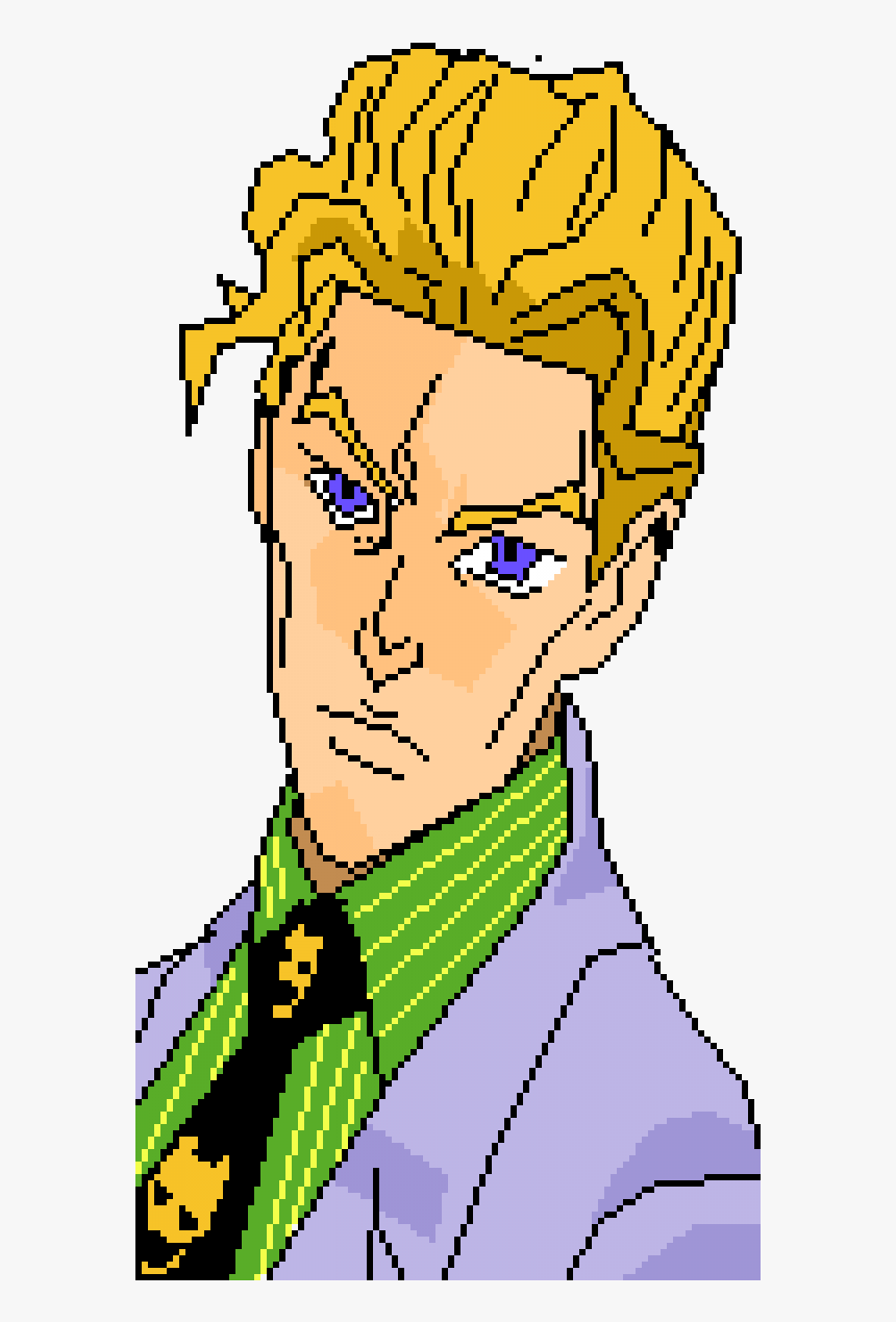 Yoshikage Kira Pixel Art, HD Png Download, Free Download