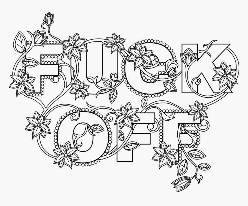 Adult Insult Coloring Page, HD Png Download, Free Download