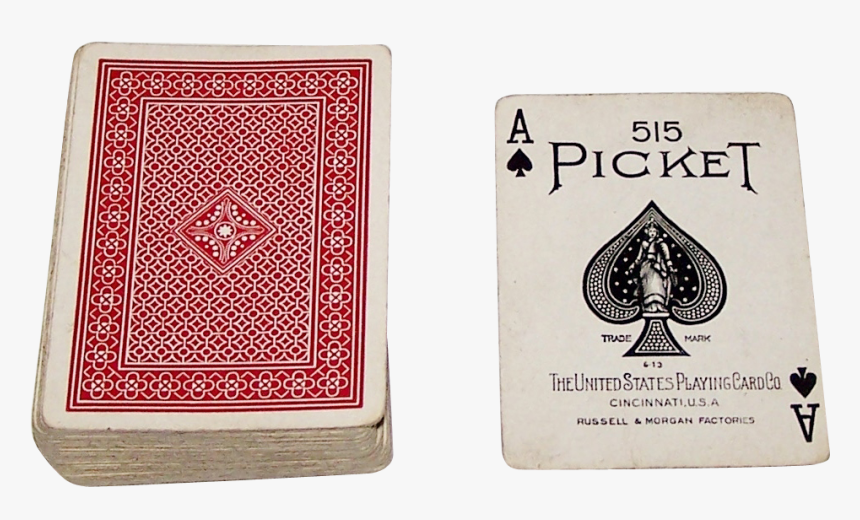 Uspc Picket Pinochle Playing - Pack Of Cards Transparent, HD Png Download, Free Download