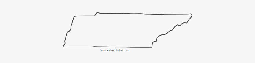 Free Tennessee Outline Thin Border, Cricut Design Or - State Of Tennessee Svg, HD Png Download, Free Download