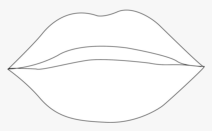 Inspiration Lips Outline Clip Art - Line Art, HD Png Download, Free Download