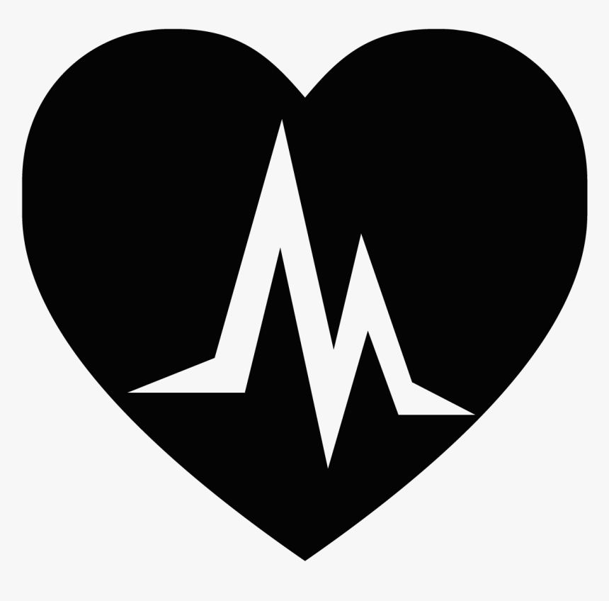 Logo Heart Electrocardiography Black - صور قلوب سوداء, HD Png Download, Free Download