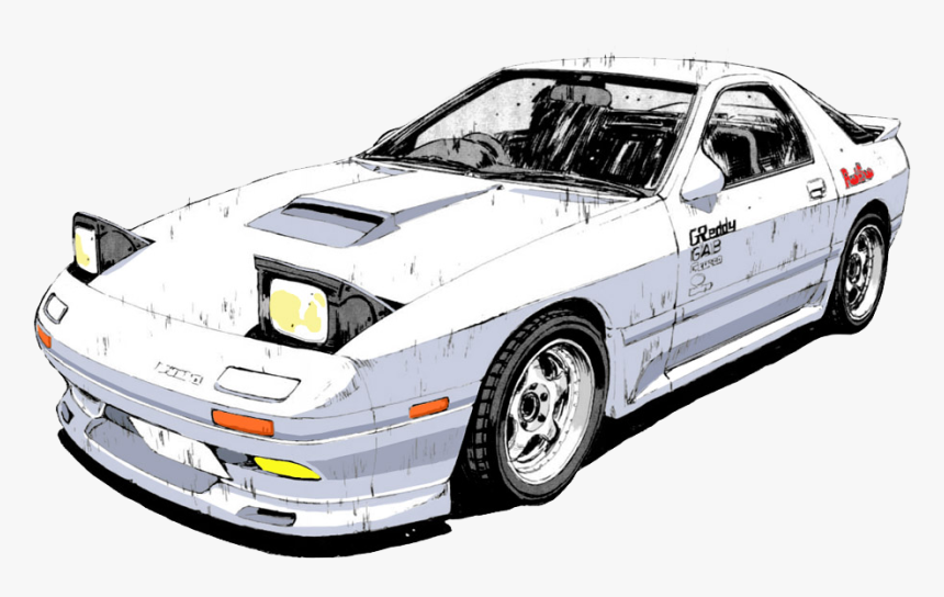 Mazda Rx7 Fc Initial D , Png Download - Mazda Rx7 Fc Initial D, Transparent Png, Free Download