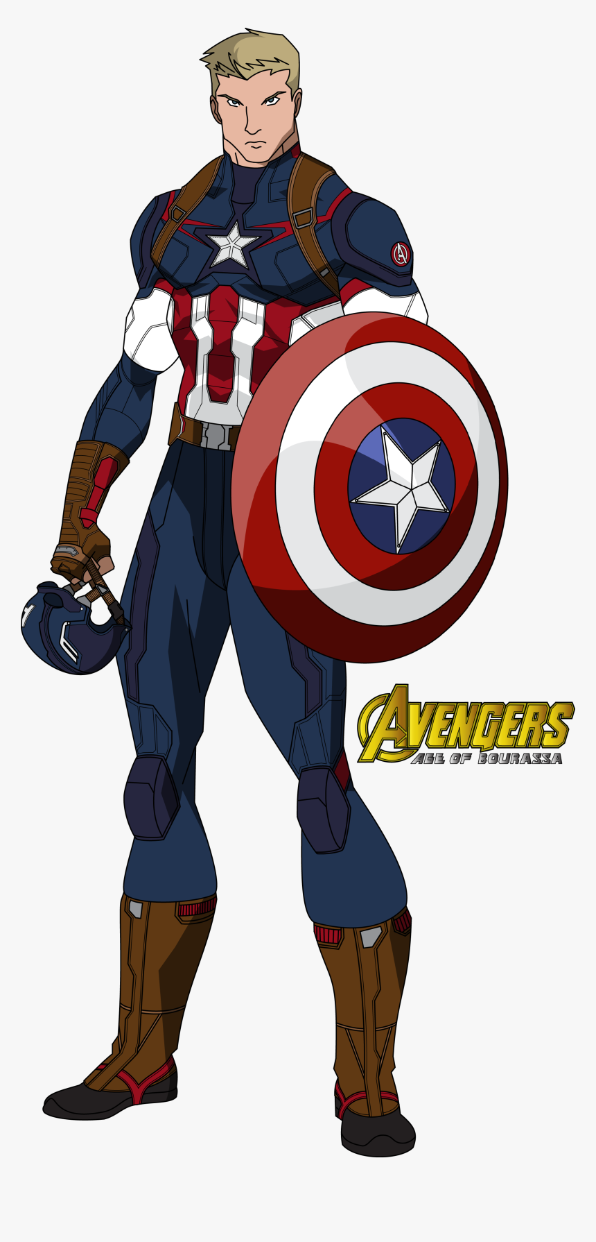 Avengers Clipart Captain America - Avengers Easy Captain America Drawing, HD Png Download, Free Download