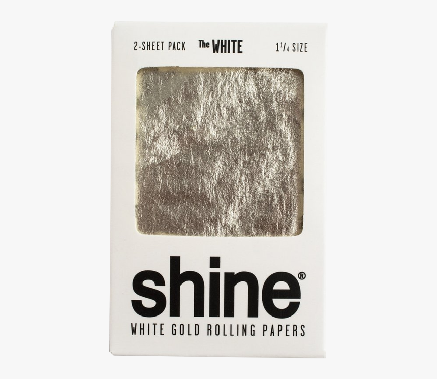 Shine The White Gold Papers 11/4 - 18k Gold Rolling Papers, HD Png Download, Free Download