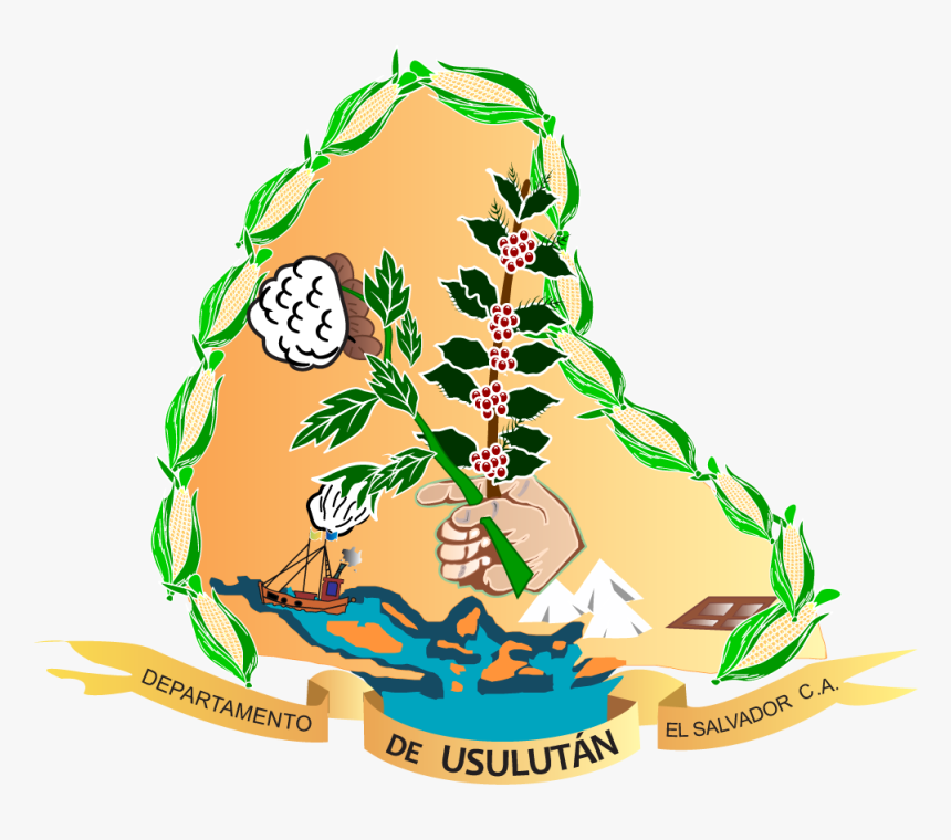 Archivo - Usulután - Escudo Del Departamento De Usulutan El Salvador, HD Png Download, Free Download