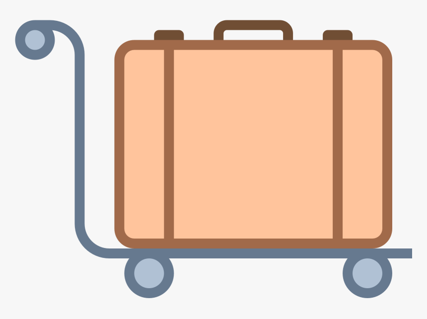 Luggage Cart Clipart Transparent, HD Png Download, Free Download