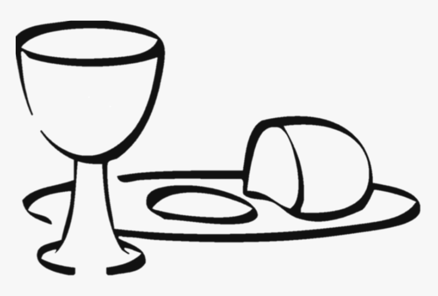 Communion Clipart Black And White - Christian Symbols Bread And Wine, HD Png Download, Free Download