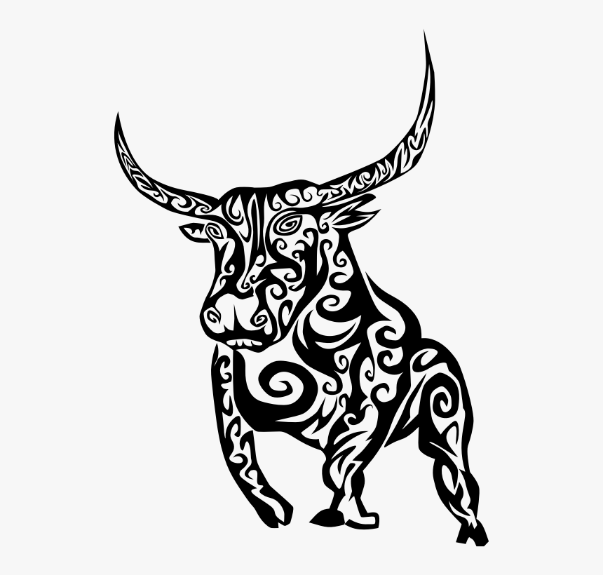 Texas Longhorn Line Art Drawing Bull Clip Art - Bull Tattoo, HD Png Download, Free Download