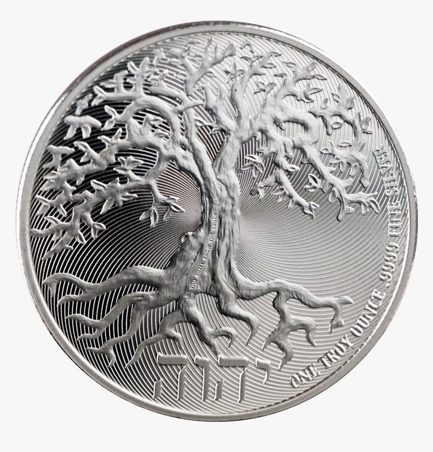 Transparent Silver Coin Png - Niue Tree Of Life 2018, Png Download, Free Download