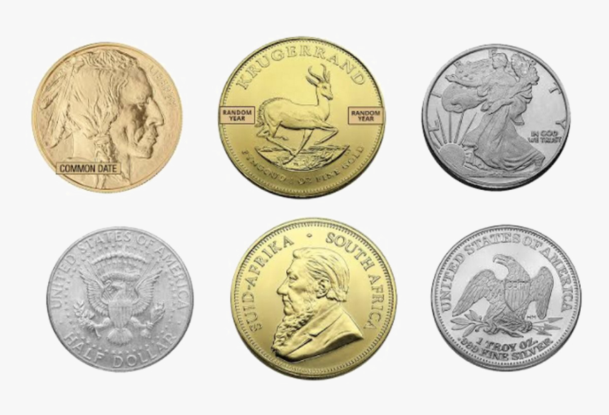 Silver Coin Png Transparent - Silver Gold Coin, Png Download, Free Download