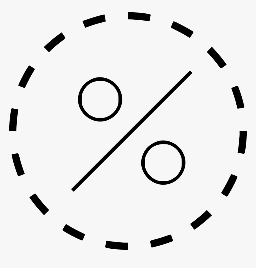 Dashed Circle Percentage - Icon, HD Png Download, Free Download