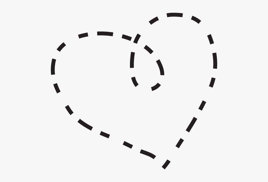 Dashed Love Heart - Circle, HD Png Download, Free Download