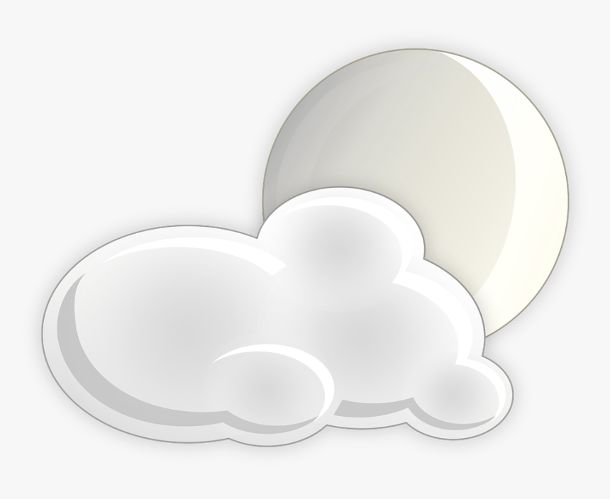 Cloudiness, Moon, Night, Bet Ricon, Clouds, Icon, Foggy - Heart, HD Png Download, Free Download