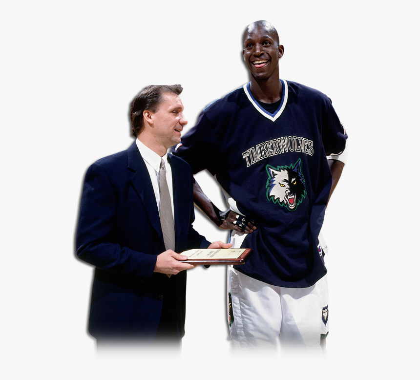 Kevin Garnett With Timberwolves Head Coach Flip Saunders - Kevin Garnett Timberwolves Png, Transparent Png, Free Download