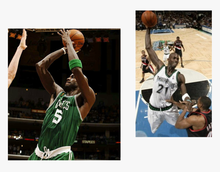 Picture - Kevin Garnett Block Timberwolves, HD Png Download, Free Download