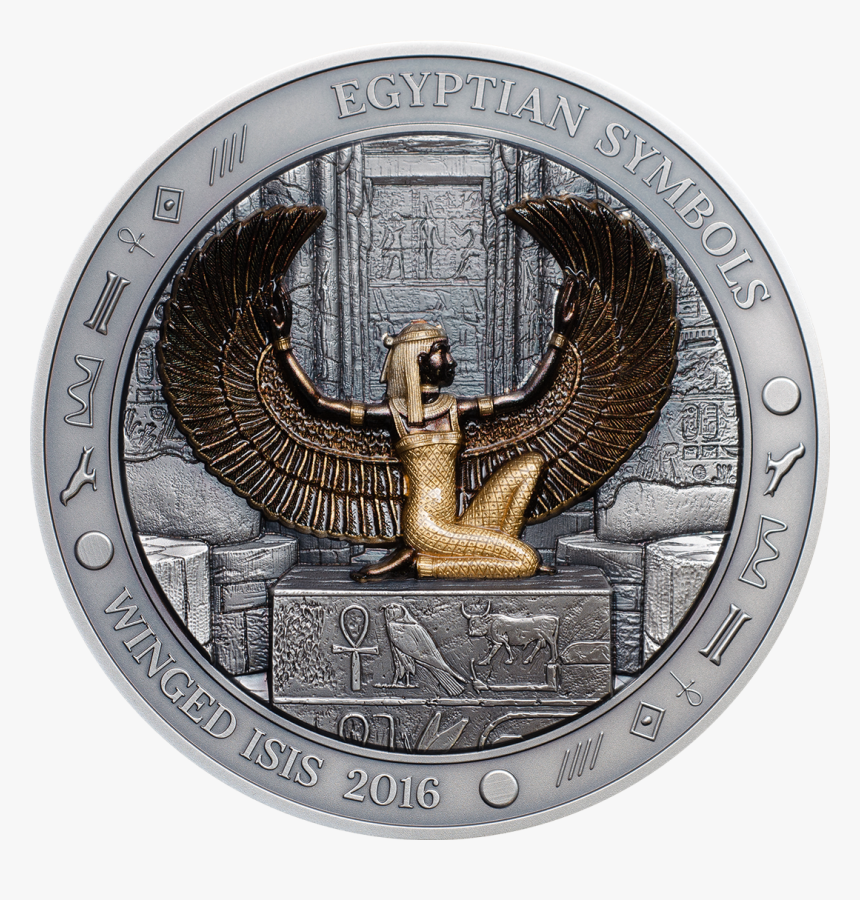 2015 3 Oz High Relief Smartminting Pure Silver Antique - Monedas Dioses Egipcios, HD Png Download, Free Download