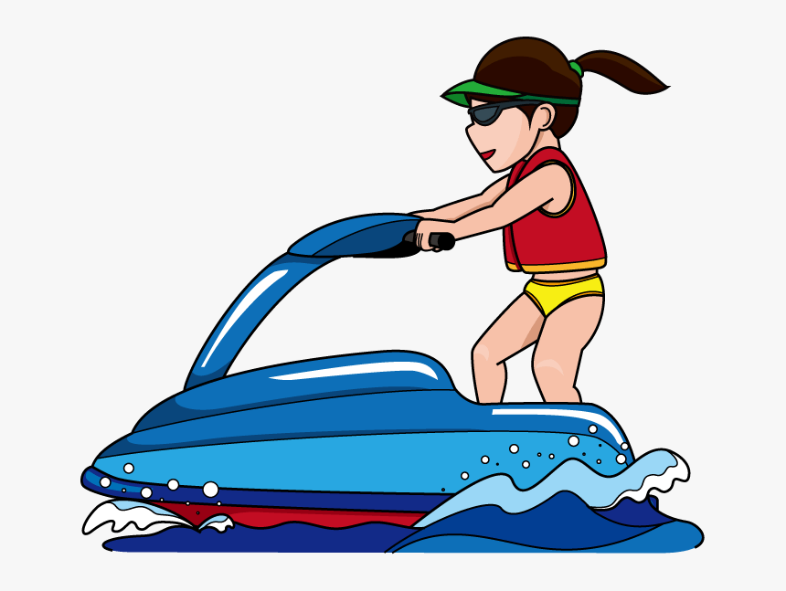 Jet Ski Clipart - Transparent Background Jet Ski Clipart, HD Png Download, Free Download