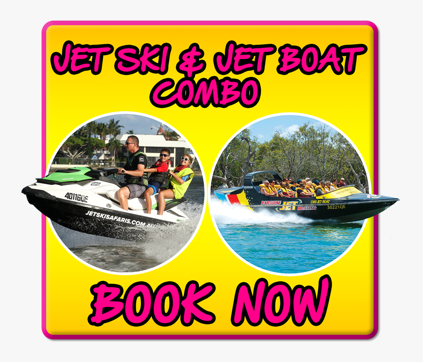 Jet Boat & Jet Ski Combo - Speedboat, HD Png Download, Free Download