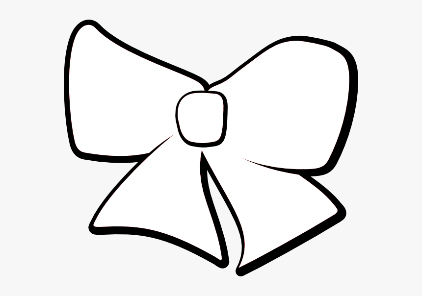 Graphic Library Stock Cheer Bow Clipart Black And White - การ วาด รูป โบว์, HD Png Download, Free Download