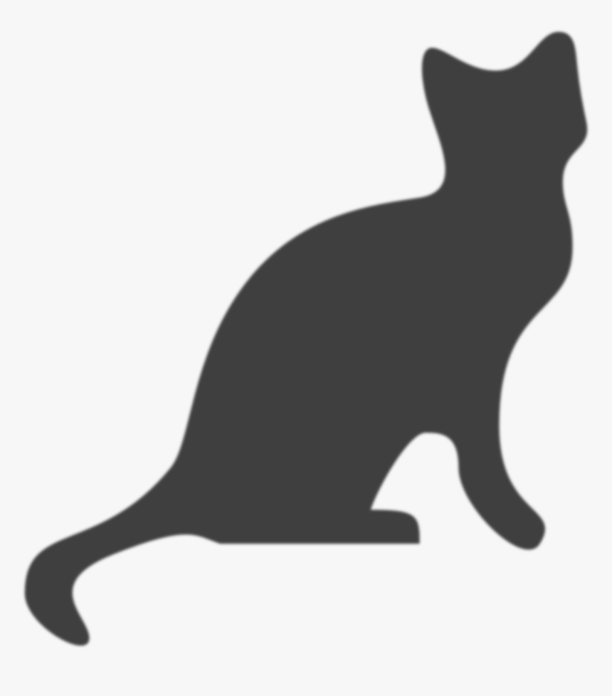 Cat Silhouette Red Png, Transparent Png, Free Download