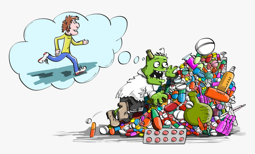 Zombie, Tablets, Mountain, Medication, Run, Pills - Mountain Of Pills, HD Png Download, Free Download