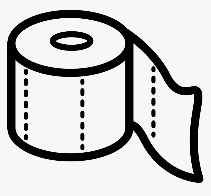 Toilet Paper Roll Outline Comments - Toilet Paper Roll Svg, HD Png Download, Free Download