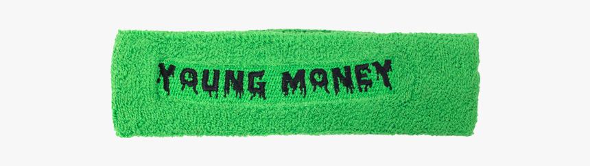 Young Money Green Sweatband - Label, HD Png Download, Free Download