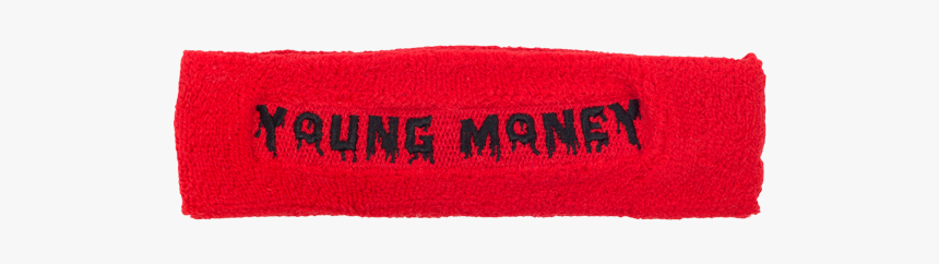 Young Money Red Sweatband - Label, HD Png Download, Free Download