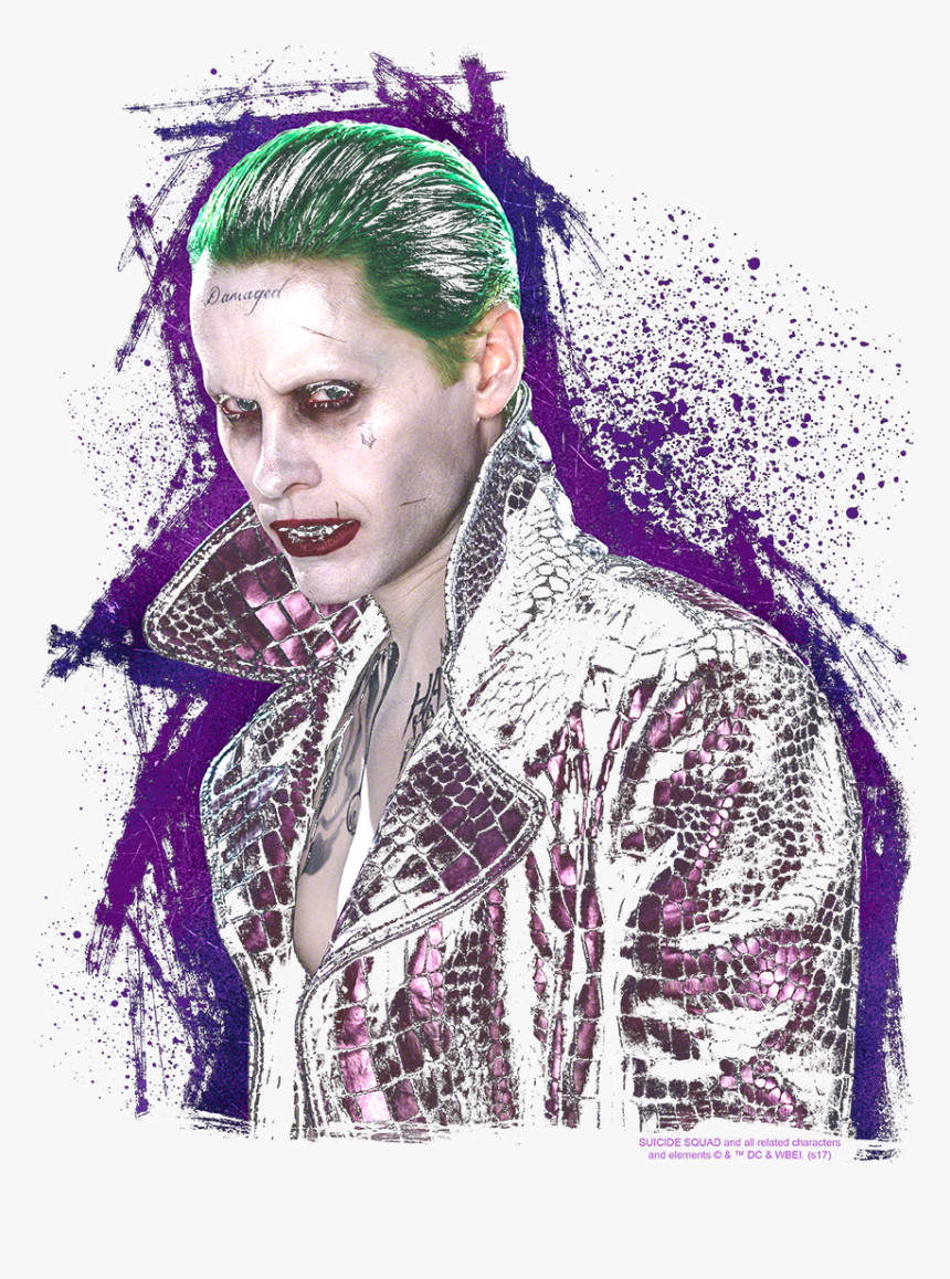 Suicide Squad Joker Stare Women"s T-shirt - Illustration, HD Png Download, Free Download