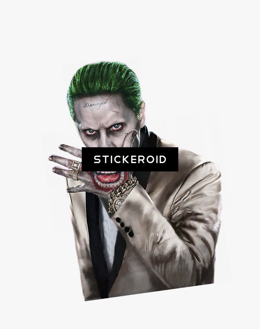 Joker Actors Heroes - Joker Jared Leto Face Tattoos, HD Png Download, Free Download