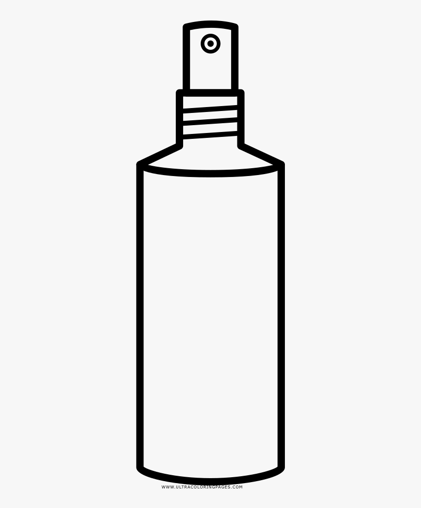 Cologne Bottle Coloring Page - Glass Bottle, HD Png Download, Free Download
